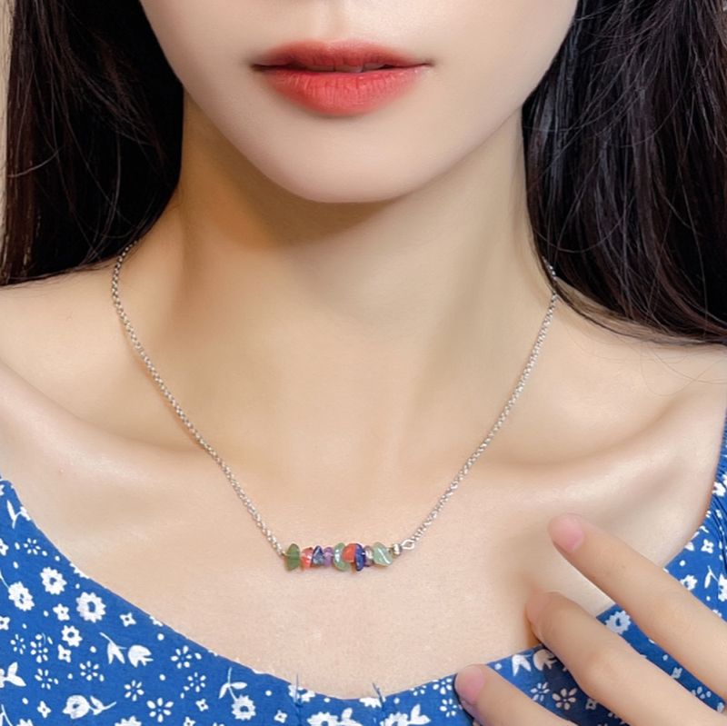 Collier en chaîne d'os pour femme, léger, luxueux, haut de gamme, polyvalent, style INS, simple, élégant et tempérament_voghion.com