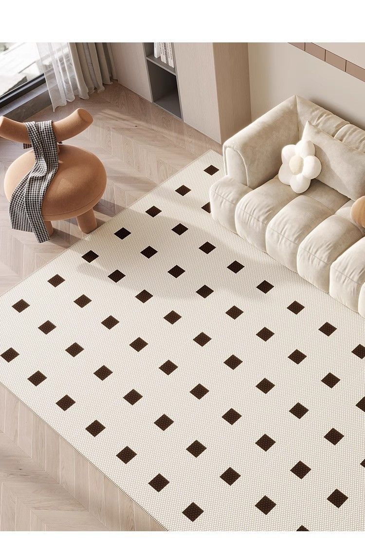 Simple Style Living Room Coffee Table Carpet Bedroom Bedside Carpet Home Wear Resistant Easy To Care Non Slip Loop Velvet TPR Carpet_voghion.com