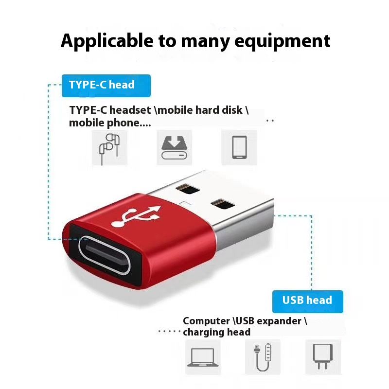Metalladapter für Musikfestivals, USB-Öffentlichkeits-zu-Typ-C-Adapter aus Aluminiumlegierung_voghion.com