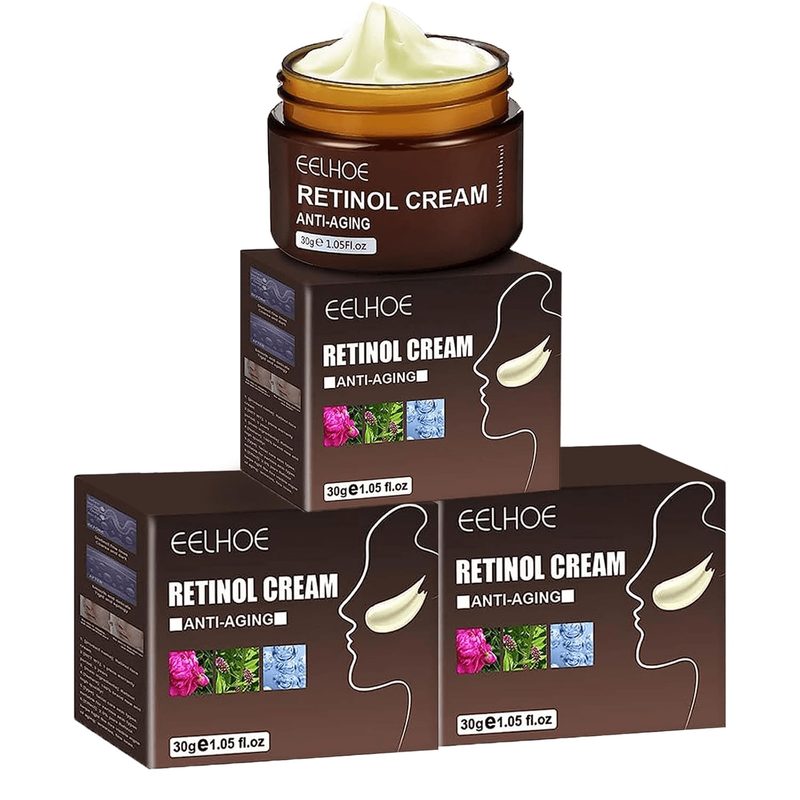Cremă de față cu retinol (3 buc.) - Vitamina C, hialuronat de sodiu - hidratează, delicată, absorbție rapidă, hidratează și netezește în profunzime, menține strălucirea, 30 g_voghion.com