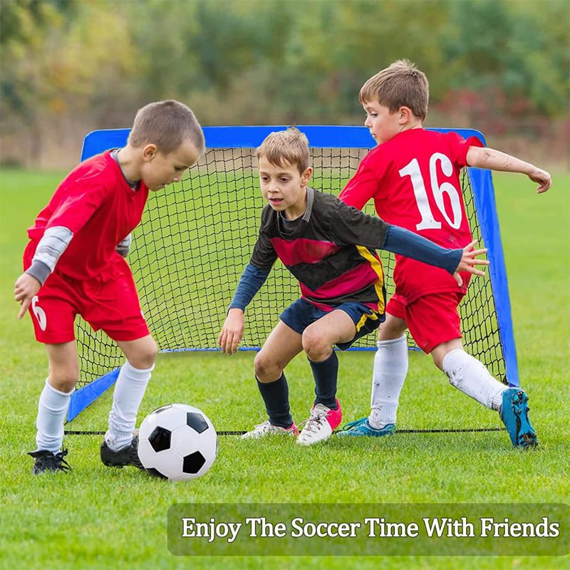 Tragbares Fußballtor für Kinder, 1,2 x 0,9 m, faltbar, für das Training im Freien_voghion.com