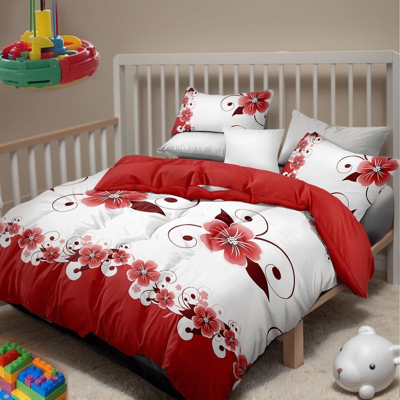 9 Piece Soft All-Season Washed Microfiber Cover Set , Queen/King Bedding Set With Zipper Closure, Sheet, Pillowcases,Shams & Curtains, Print, Moisture-Wicking, Soft ,Cooling, Breathable, Easy Care_voghion.com