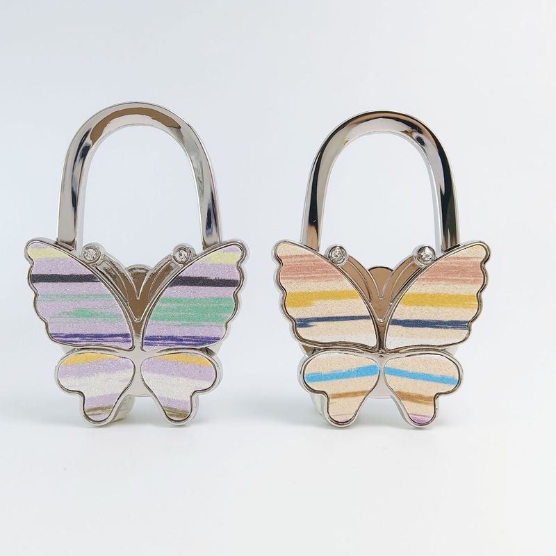 Glittering Butterfly Bag Hook - Stylish & Decorative Alloy Bag Accessory With Multiple Color Options Hook Bag Hook Bag Hardware Crafts_voghion.com