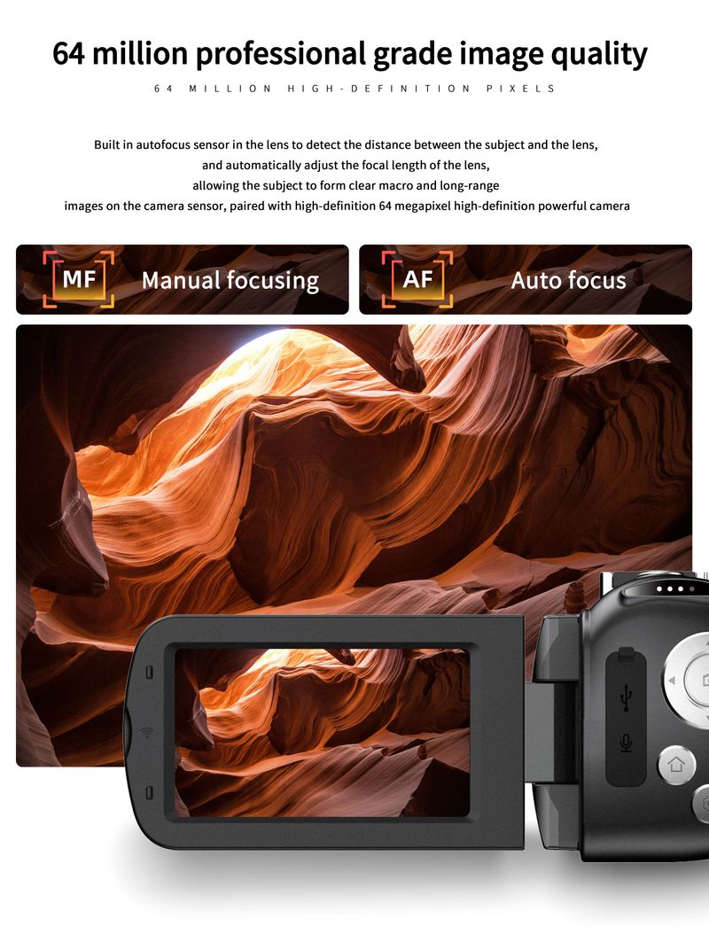 D9 HD WiFi Digital Infrared Colorful Night Vision 4K Connectable Wireless Microphone Filter Beauty Camera_voghion.com
