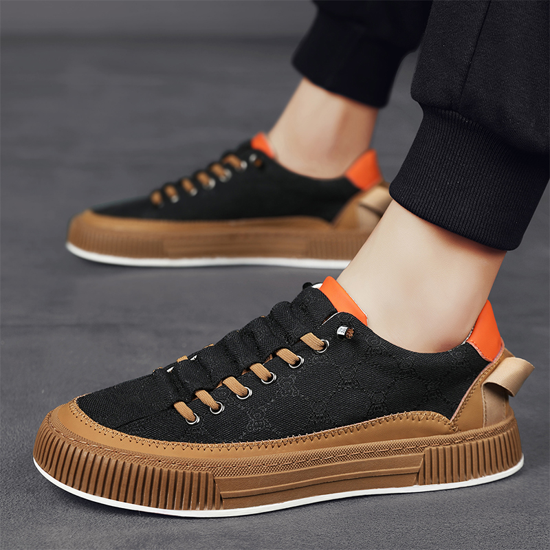 Scarpe da ginnastica casual da uomo Scarpe piatte vulcanizzate Scarpe da tennis da skateboard progettate su misura Scarpe sportive da passeggio senza lacci 39-44_voghion.com