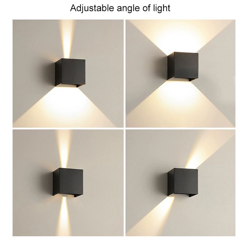 12W Wasserdichte Außenlampen Einstellbarer Lichtwinkel Lichter Wandleuchte Für Garten Veranda Terrasse Balkon Beleuchtung Wandleuchte_voghion.com