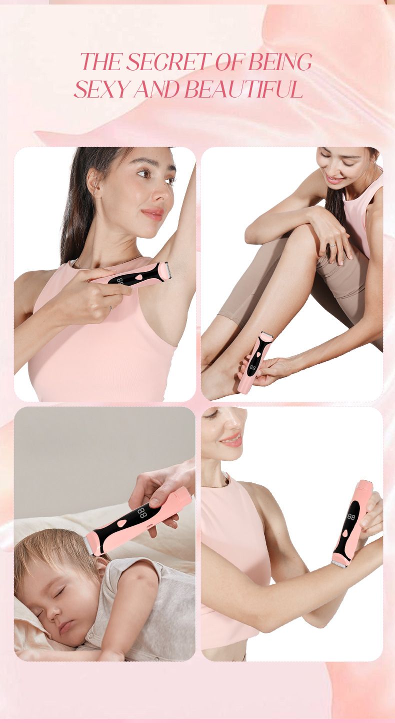2025 New Cross-Border Removal Device For Women, Private Area, Pubic Armpit Hair, Full Body Shaver, Anti-Scratch Electric Hair Trim_voghion.com