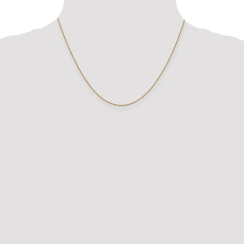 14K .8mm Loose Rope Chain Spring Ring Clasp_voghion.com