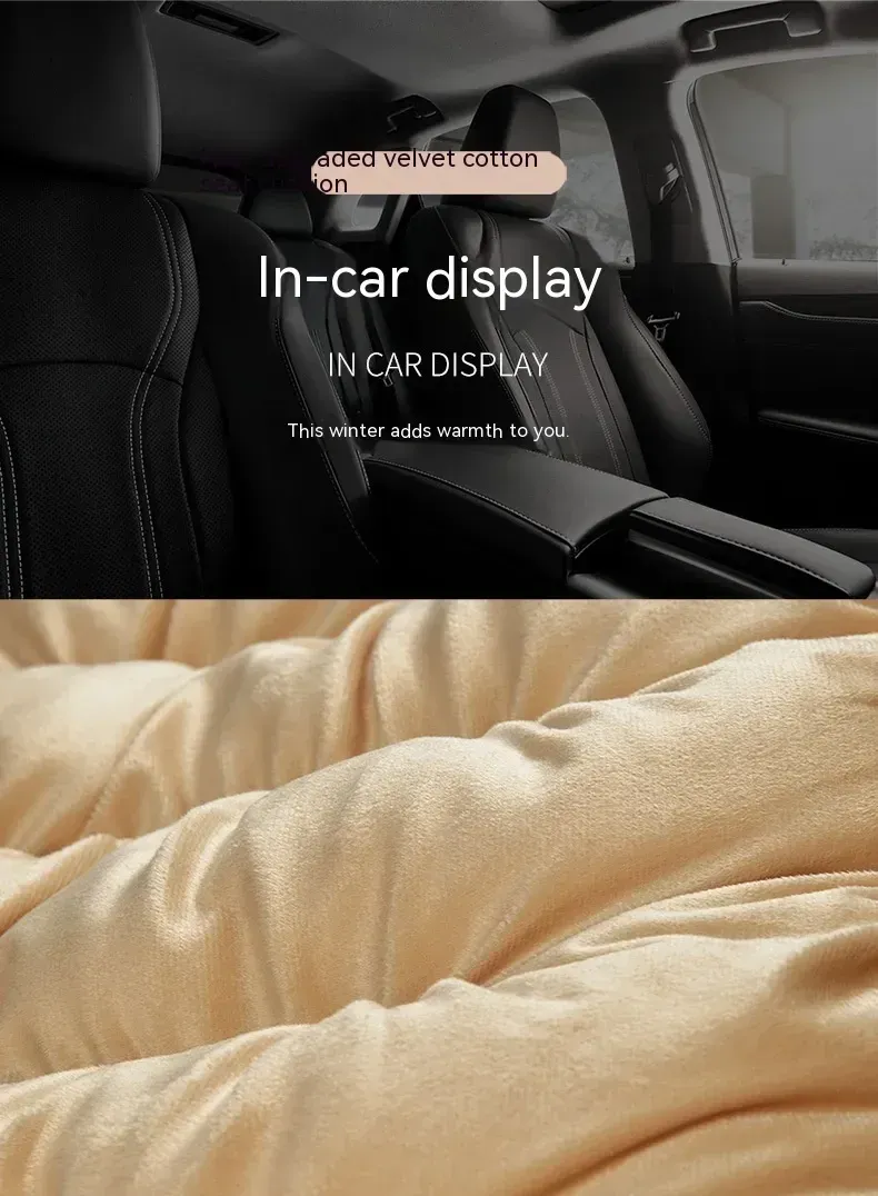 Winter Thickened Non-slip Comfortable Warm Cover Protector Car Front/rear Seat Cushion Accessories_voghion.com