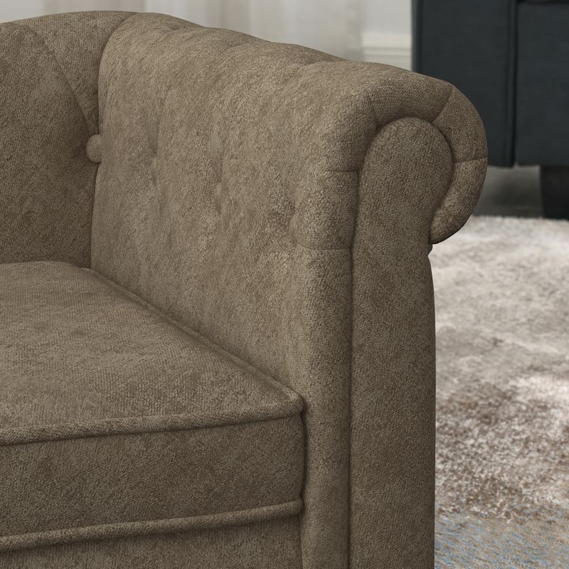 Elegant Rectangular Pet Bed For Small And Medium-sized Dogs, Durable Elevated Dog Sofa Bed, Comfortable Dog Sofa, Modern And Fashionable Linen Fabric Dog Sofa-Brown_voghion.com