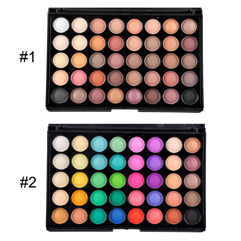 Make-up-Sets POPFEEL Exklusive 40-Farben-Perlglanz-Lidschattenpalette 10 Make-up-Pinsel Foundation-Pinsel Beauty-Tools_voghion.com
