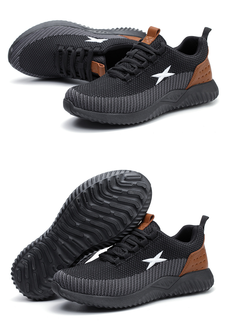 Arbeitsschuhe für Herren, atmungsaktive Turnschuhe, leichte, pannensichere Sicherheitsschuhe_voghion.com