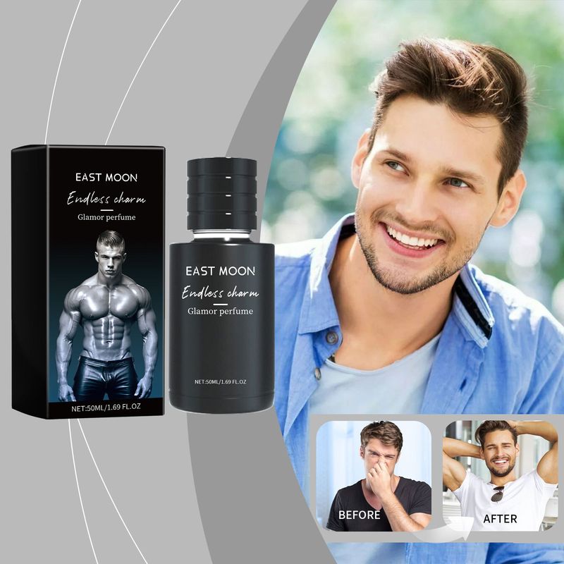 EAST MOON Eau de toilette pour homme charmante Un parfum de rencontre charmant Un parfum de bois de santal portable_voghion.com