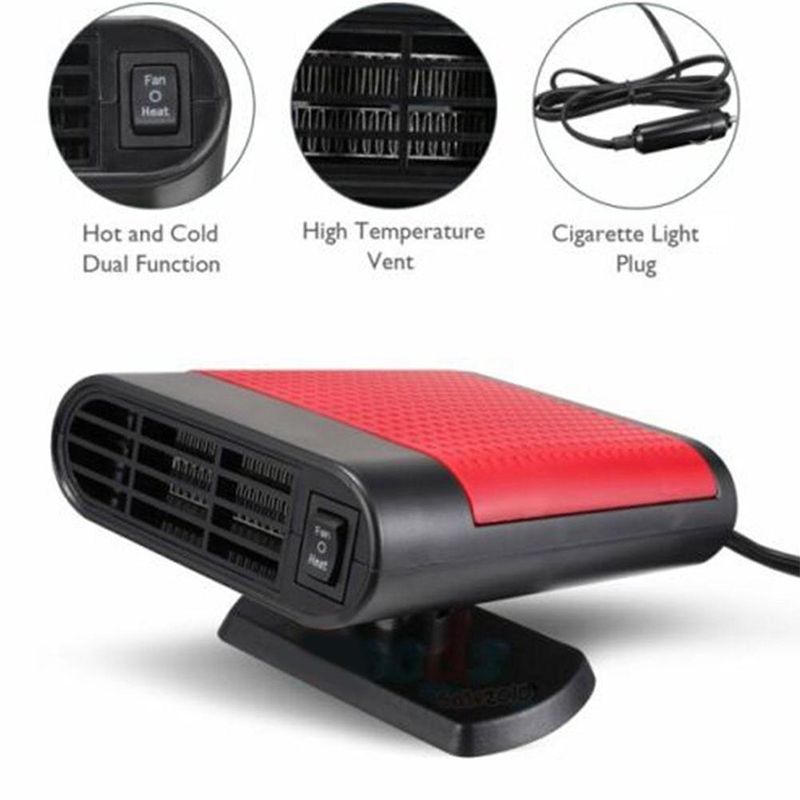 12v 500w Riscaldatore per auto Ventilatore caldo caldo veloce Demister per automobile Condizionatore per parabrezza Sbrinatore rapido Riscaldamento Aria Def Y8e7_voghion.com