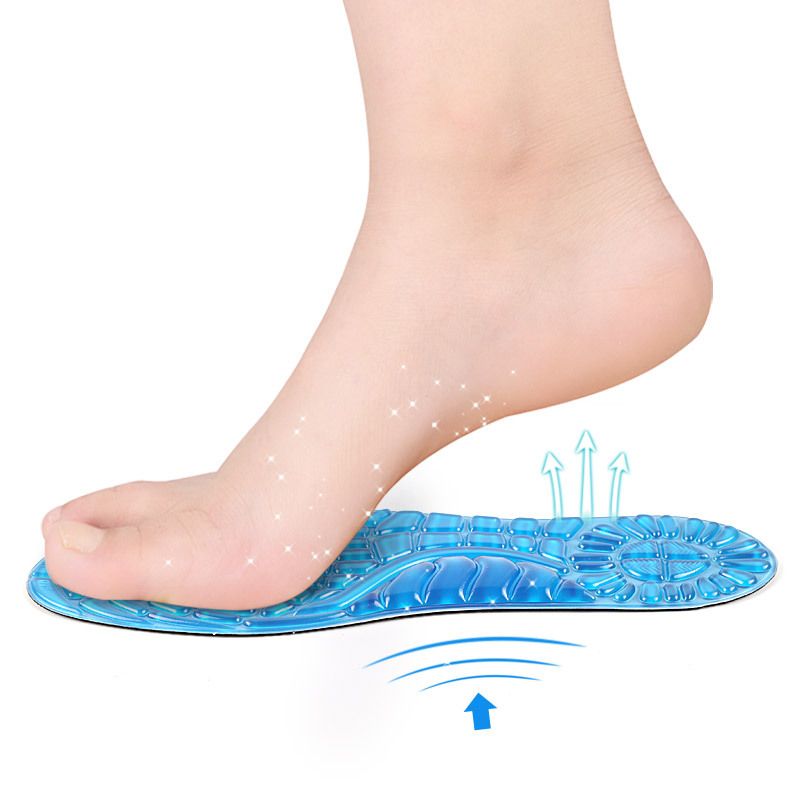 Adatto a tutte le stagioni, scarpe sportive in gel di silicone con supporto plantare per uomini e donne, massaggio, assorbimento degli urti, allenamento militare, corsa, basket_voghion.com