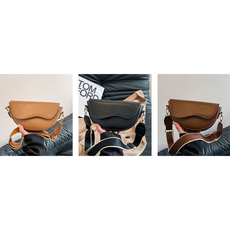 This year's fashionable solid color texture single shoulder crossbody for women's 2024 new versatile Instagram popular_voghion.com