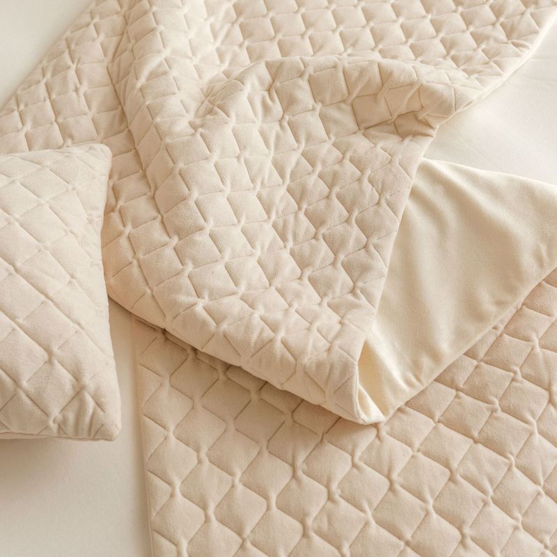 Semplice modello olandese in velluto ultrasonico a rombi per hotel, hotel, casa, letto, asciugamano, bandiera_voghion.com