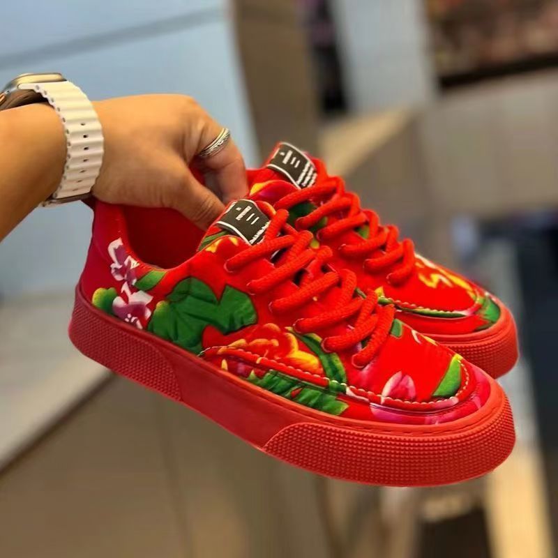 Zapatos de lona para hombre, primavera y verano 2025, con diseño de flores grandes, suela suave, transpirables, desodorantes, versátiles, deportivos y de ocio._voghion.com