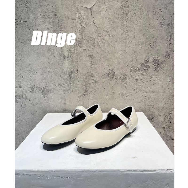 Yanzi/2024 Primavera Nuovo Casual Pelle Fondo Piatto Tacco Basso Comodo Testa Rotonda Cintura Fibbia Mary Jane Scarpe Singole Per_voghion.com