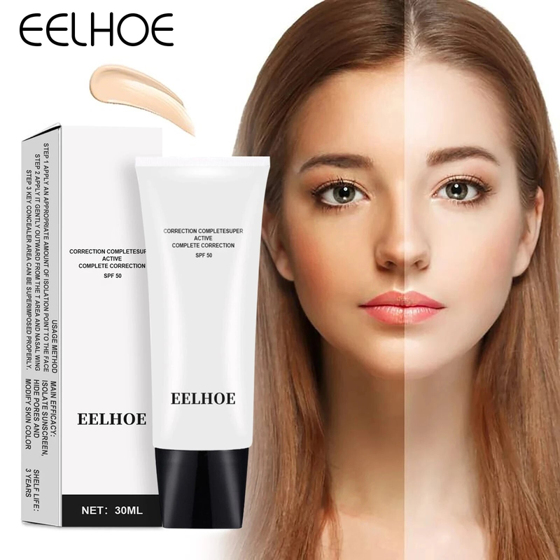 Makeup cc Korean Cosmetics Concealer Sunscreen BB Cream Foundation Primer Make-up für Frauen Schönheit Frauen Weiblich Natur Elfenbeinfarbe_voghion.com