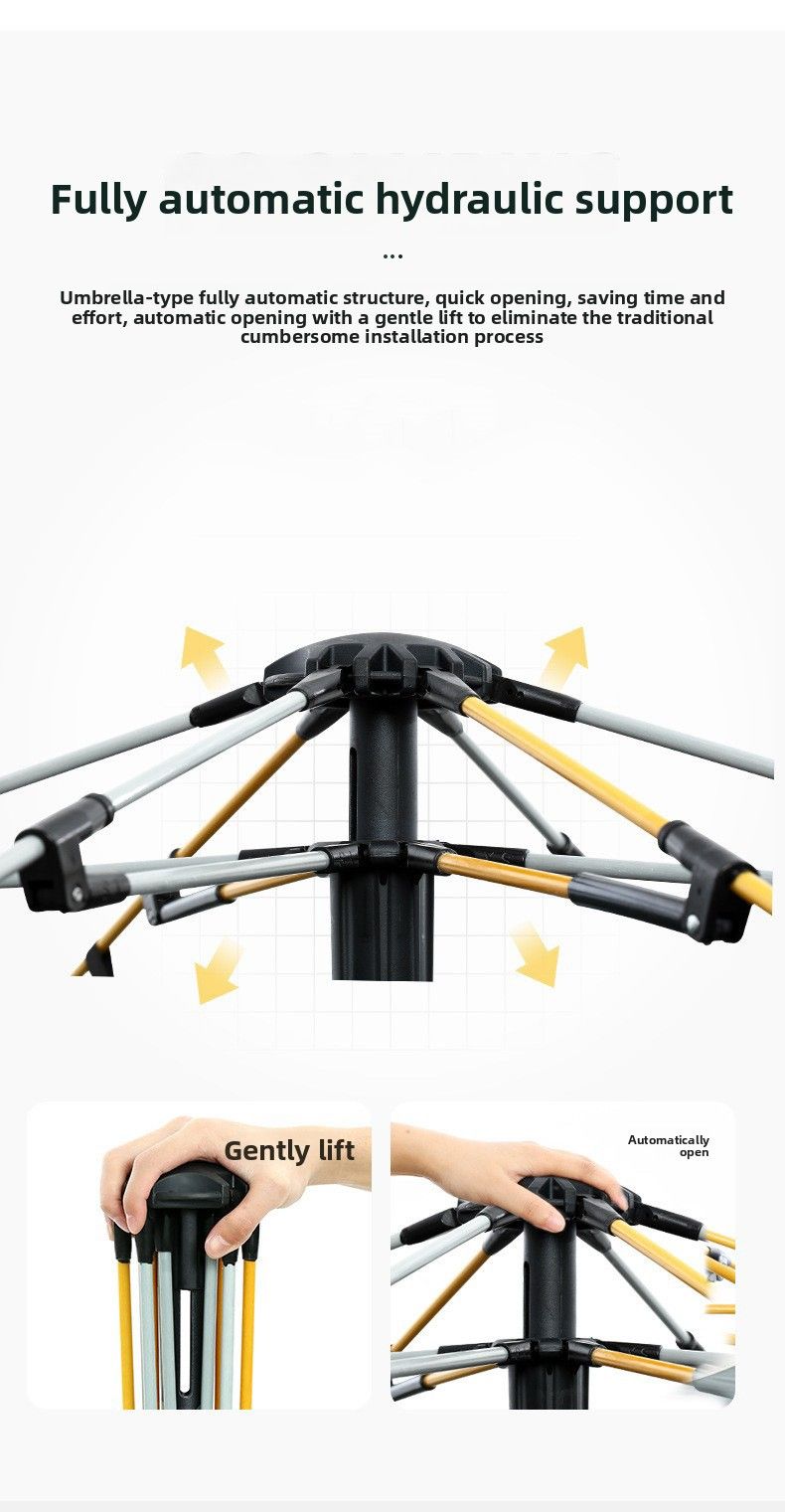 Tenda completamente automatica da esterno con 3-4 strati di spessore, tenda antipioggia, tenda da campeggio per una o due persone, parasole e antipioggia_voghion.com