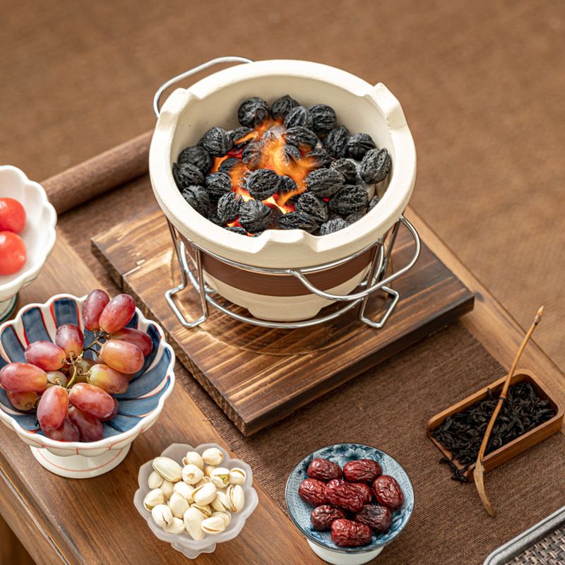 Brauofen für den Hausgebrauch, traditioneller Holzkohleofen mit Randverbrennung für den Haushalt, Grillofen für den Außenbereich, Lehmofen zum Teerösten_voghion.com