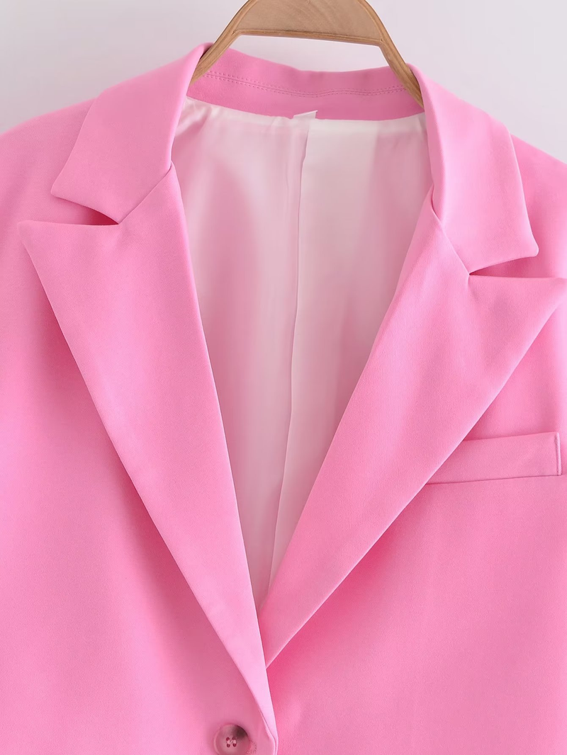 Abbigliamento da donna giacca corta con colletto + abito ampio con minigonna a pieghe_voghion.com