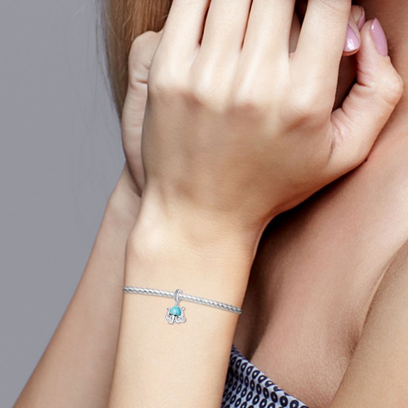 Women's Jewelry Luminous Ocean Style Shell Crab Dolphin Starfish Turtle Pendant Silver Plated DIY Jewelry Accessories Beads_voghion.com