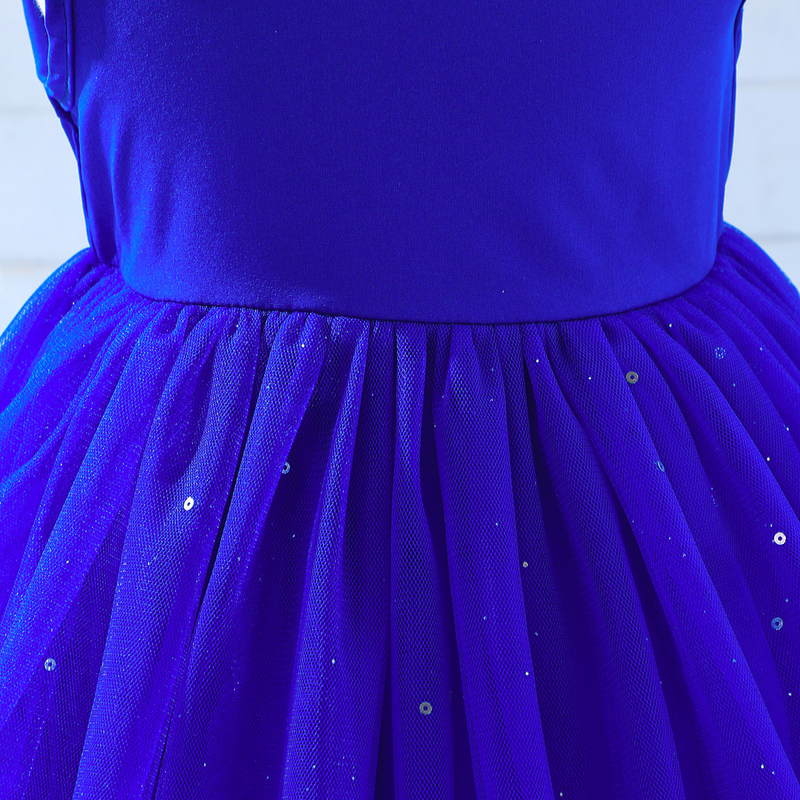 Mother&Kids Children's Dress Halter Strapless Star Mesh Gauze Dress Flower Child Princess Dress For Children_voghion.com