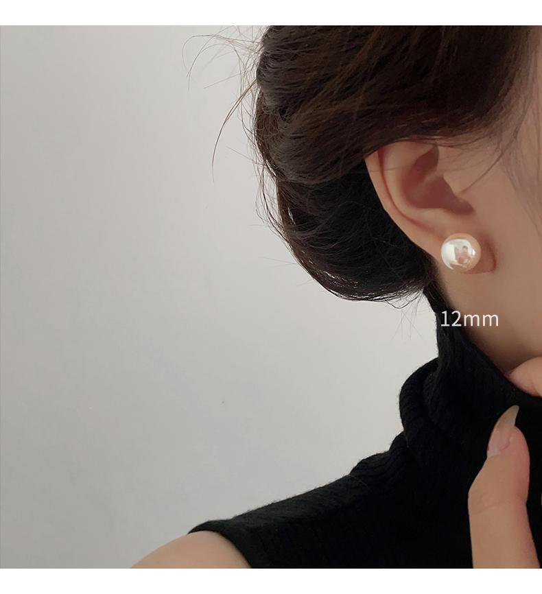 Orecchini di perle rosa a forma di Mantou orecchini di lusso in argento_voghion.com