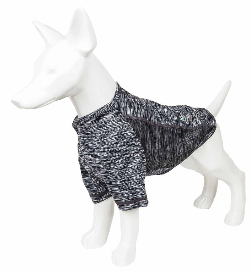 Pet Life Active 'Warf Speed' Heathered Ultra-Stretch Sporty Performance Dog T-Shirt_voghion.com