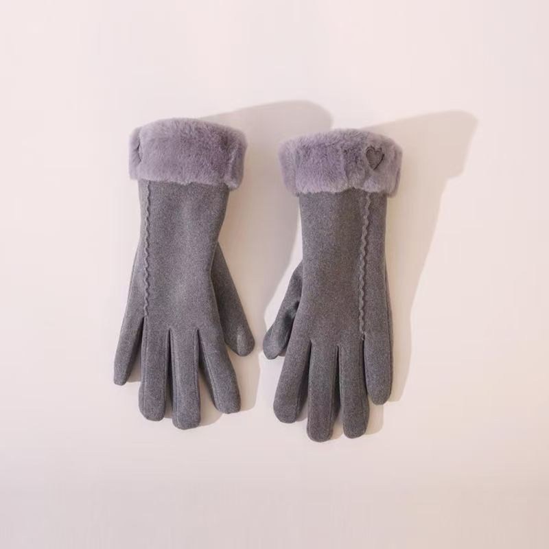 New Winter Gloves For Women, Cold-Proof, Windproof, Warm, Fleece-Lined, Thickened, Touchscreen, High-Value, Cute_voghion.com