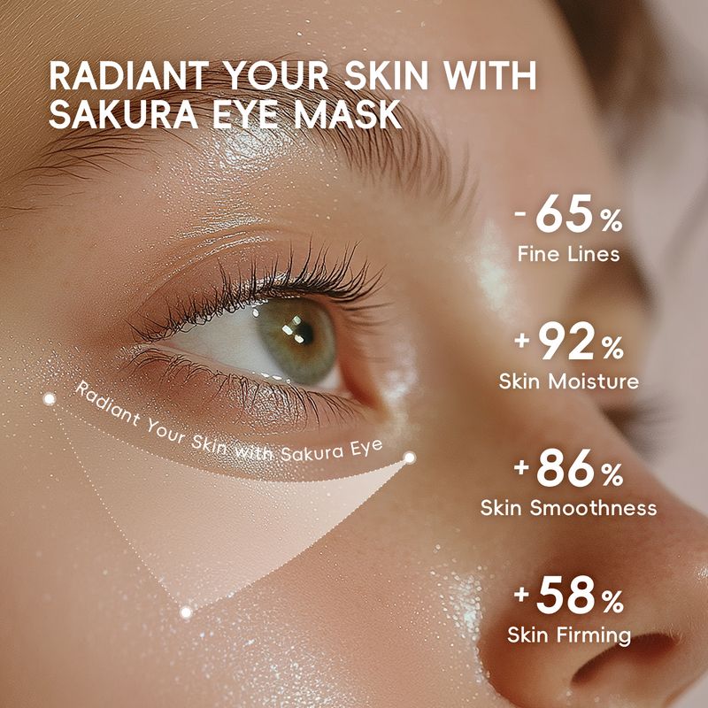 Máscara labial e para os olhos Laikou, 8 conjuntos de 5 peças, máscara hidratante para os lábios e para os olhos_voghion.com