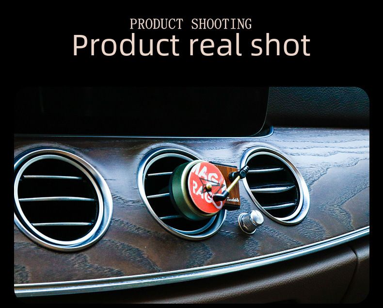 Jay Chou Retro Car Record Machine Aromaterapia Wylot powietrza w samochodzie Obrotowy balsam Film Dekoracja wnętrza samochodu transgranicznego_voghion.com