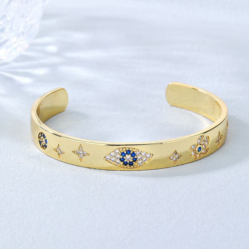 Ny højkvalitets luksus zirkon krystallegering armbånd armbånd stjernebesat Devil Eye dame armbånd_voghion.com