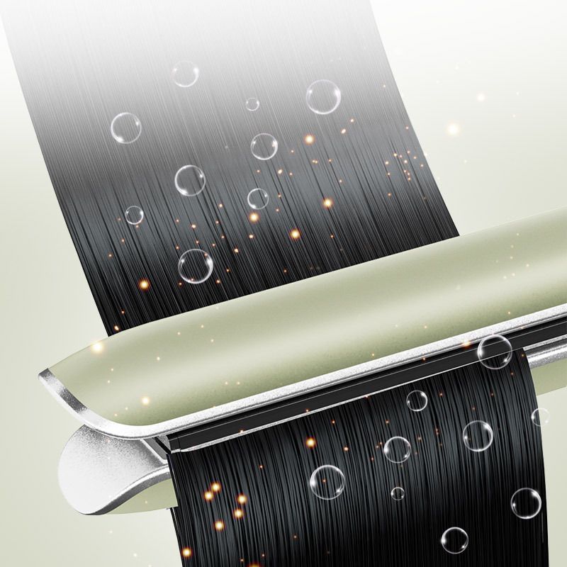 Plancha eléctrica y rizadora de doble uso para el cuidado del cabello, no daña el cabello, ideal para uso en casa, salón de belleza y residencias de estudiantes._voghion.com