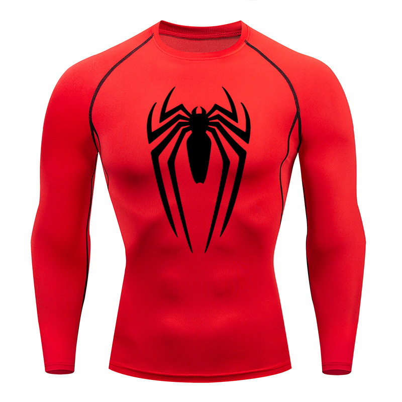 Man's Clothing Men's Fitness Running Tight Round Neck T-shirt Compression Quick Drying Clothes_voghion.com