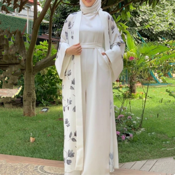 Moda muçulmana Oriente Médio Dubai turco Robe cor sólida macacão LR537_voghion.com