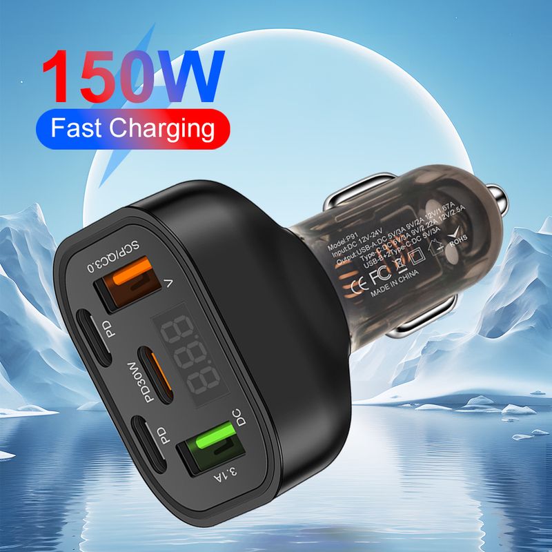 Multi Interface Digital Display, Ultra With Voltage, One To Ten Fast Charging, Car Charging_voghion.com