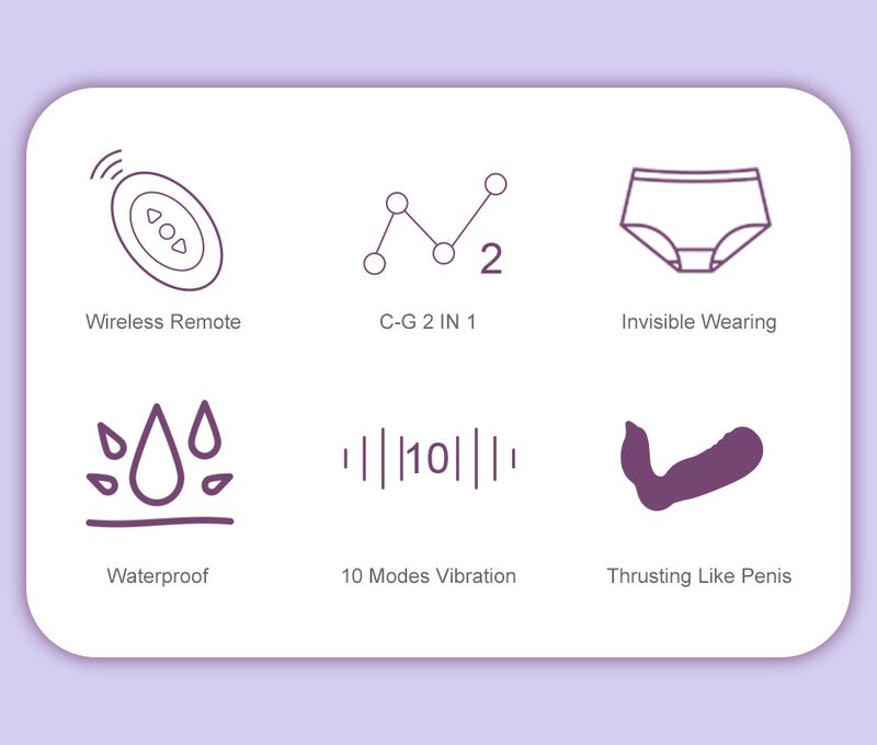 Gode vibrateur Vasana à petite portée, télescopique, L, stimulateur du point G, stimulation du clitoris, culotte portable_voghion.com