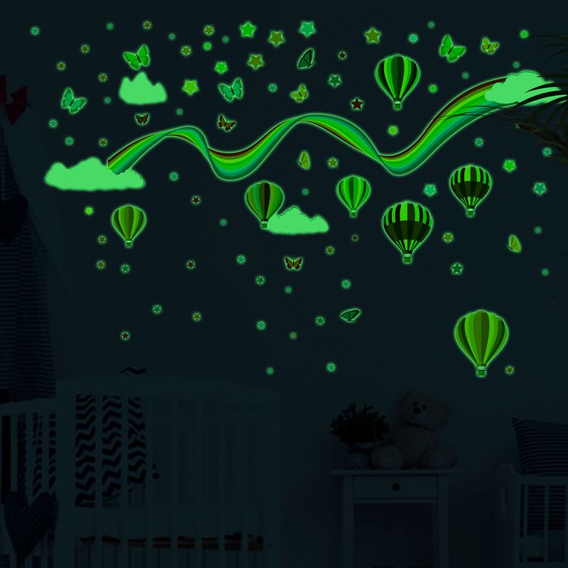 Auff Night Light személyre szabott kreatív szivárványfelhő hőlégballon AFG3637 személyre szabott dekoratív falmatricák_voghion.com
