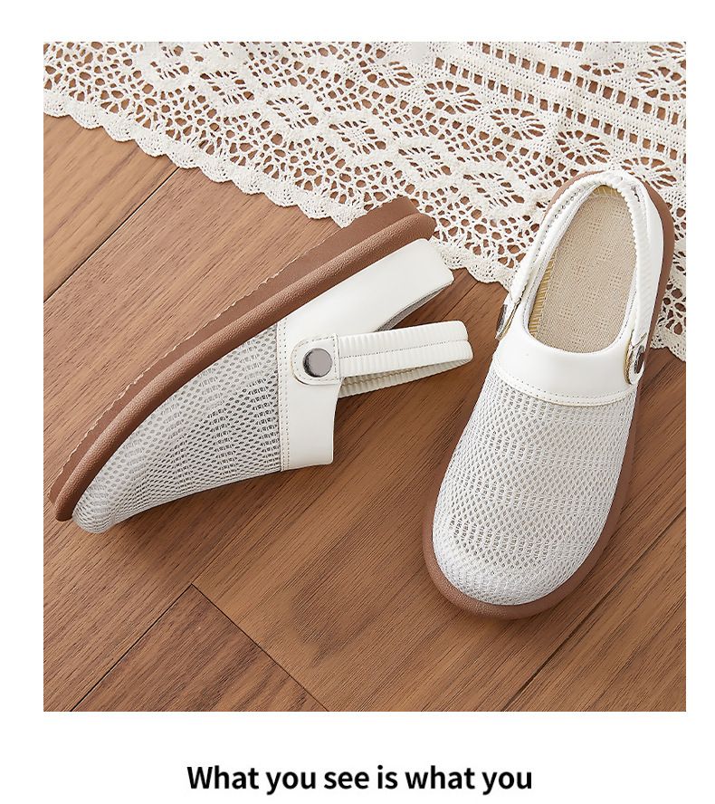 Damen Japanische Einfache Bag Head Hausschuhe Weichbesohlte Freizeitschuhe Halbmopp Sandalen Mutter Schuhe Damen Einzelschuhe_voghion.com