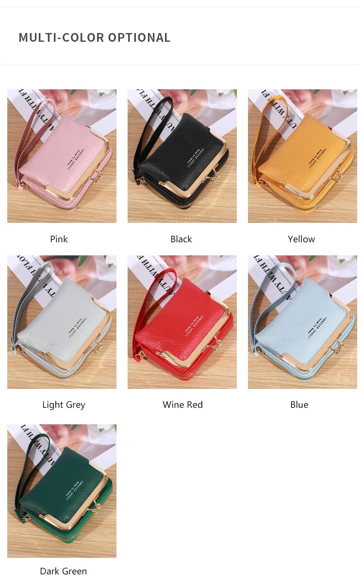 PU Women's Wallet Coin Wallet Brand Designer Women's Leather Wallet Mini Women's Wallet Coin Pocket_voghion.com