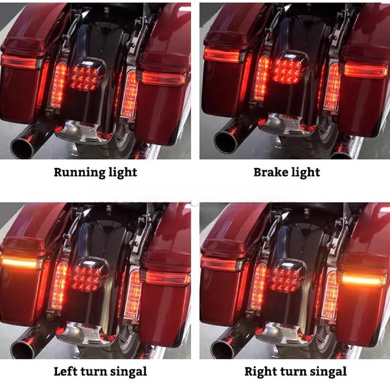 Motorcycle LED Saddlebag Rear Brake Light Turn Signal Lamp For Harley-Davidson Road King Electra Street Glide Limited 2014-2022_voghion.com