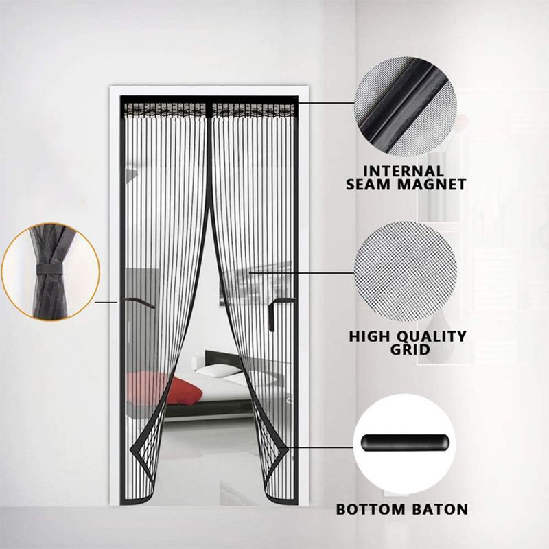 Manyetik Kapı Perdesi Manyetik Şerit Anti Sivrisinek Kapı Perdesi Manyetik Yumuşak İplik Kapı Perdesi Anti Sivrisinek İplik Kapı Perdesi Anti Sivrisinek El Yapımı_voghion.com