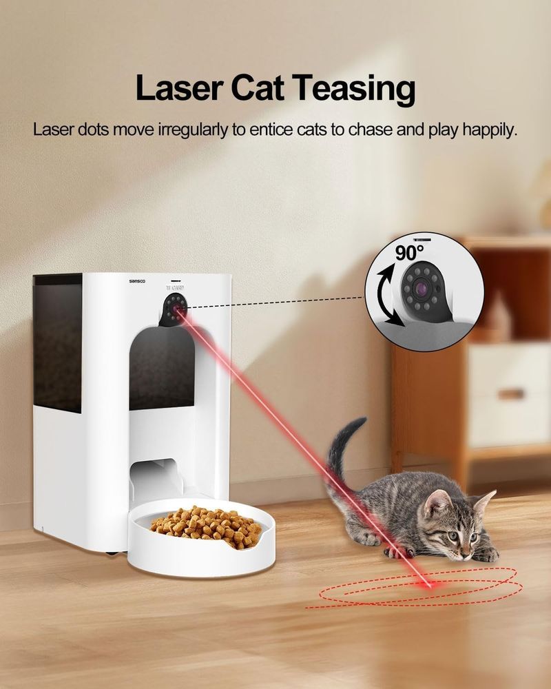 4L Smart Automatic Pet Feeder Cat Dog Food Dispenser Timer & Portion Control_voghion.com