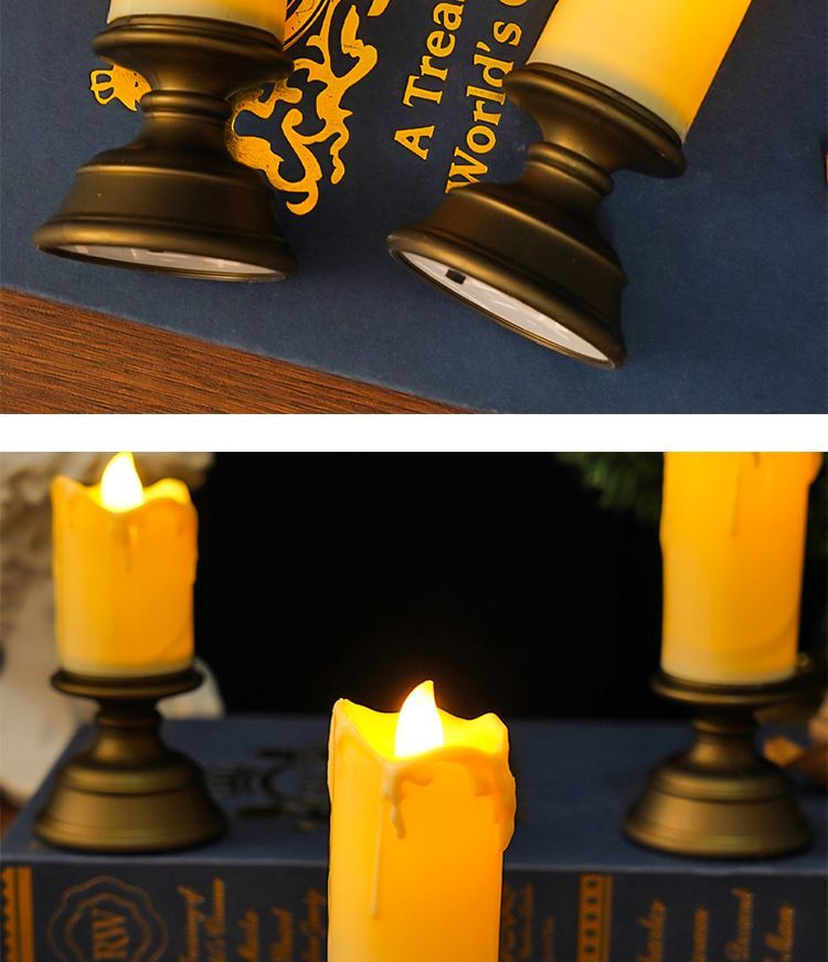 Halter Simulation Elektronische Kerze Licht Schlafzimmer Atmosphäre Ornament Geheimraum Hochzeit Szene Dekoration Prop_voghion.com
