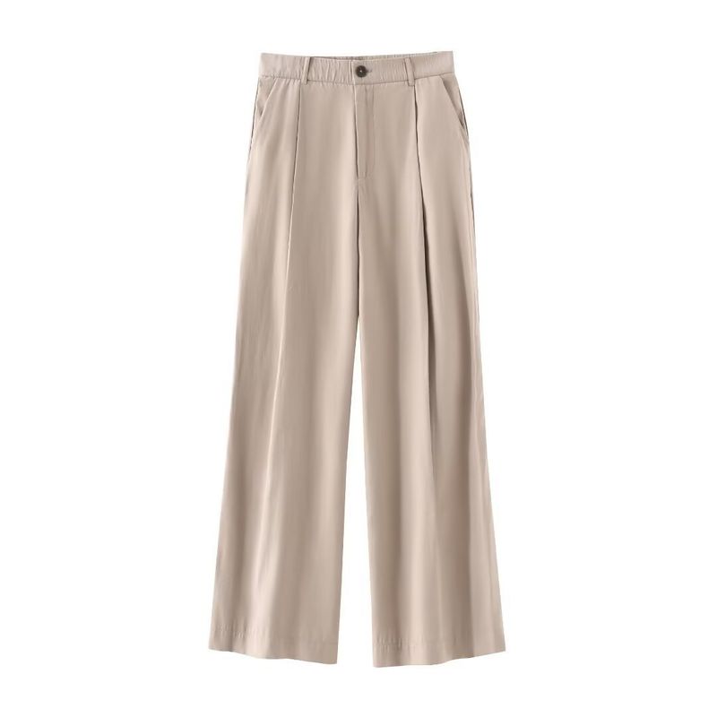 Women's 2024 Summer New Air Style Vertical Fold Pants_voghion.com