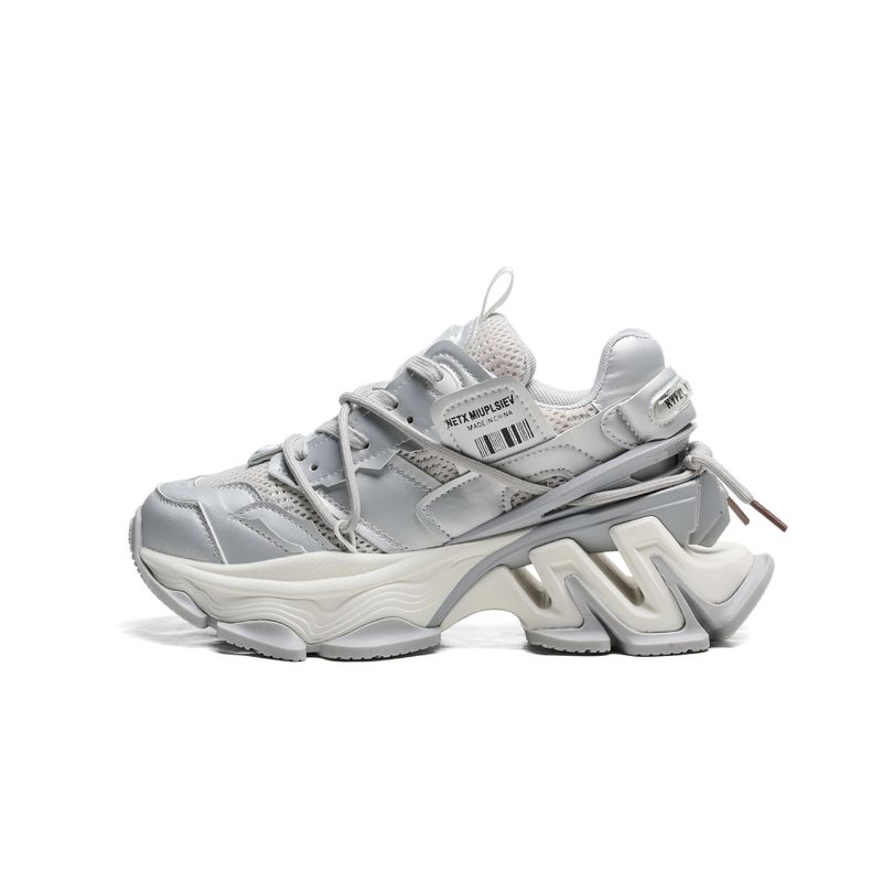 Niche 2023 Autumn New Thick Soled Lightweight Cool Dad Shoes For Women's Casual, Comfortable And Breathable Leather_voghion.com