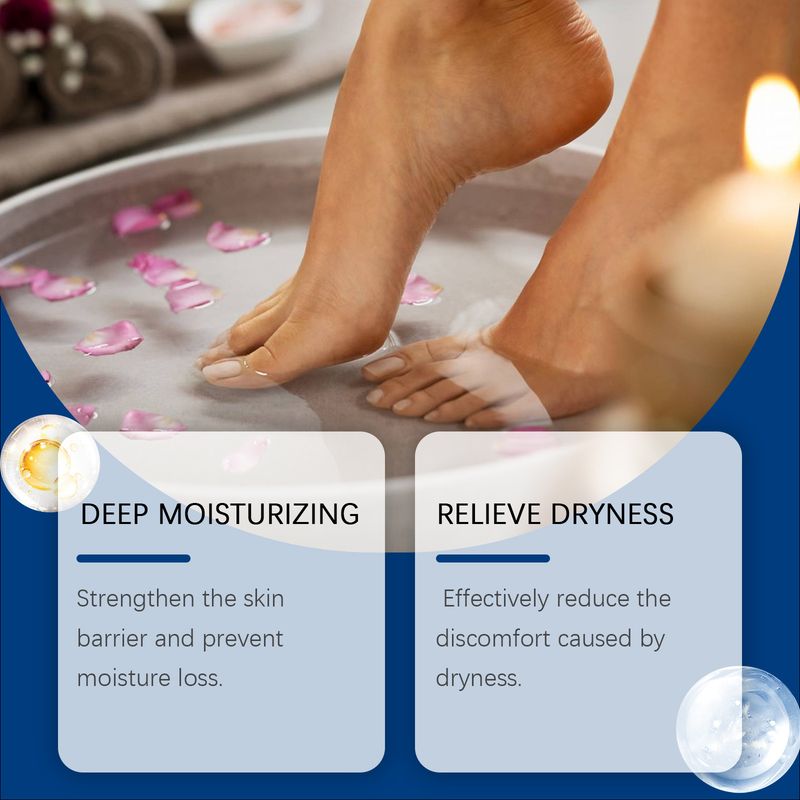 OceAura Foot Care Urea Cream Gentle Exfoliating Non-Sticky Moisturizing Softening Heel Daily Maintenance_voghion.com